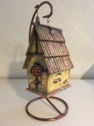 A Frame Spirit - Angel House. Mixed Media By Tazz. Created To Let Your Angels Know They Are Welcome.genuine Angelite Bead Included - thumbnail 1
