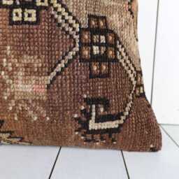 16x16 Vintage Turkish Kilim Pillow Bohemian Cushion Cover - thumbnail 3