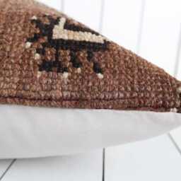 16x16 Vintage Turkish Kilim Pillow Bohemian Cushion Cover - thumbnail 4