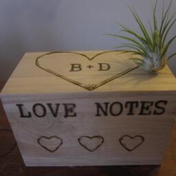 Wedding Memory/Note Box. Love Letter Ceremony Along With Having Your Guests Sign A Guest Book Have Them Share Little Note Or Memory - thumbnail 2