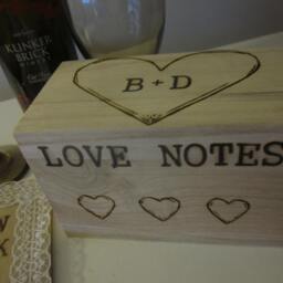 Wedding Memory/Note Box. Love Letter Ceremony Along With Having Your Guests Sign A Guest Book Have Them Share Little Note Or Memory - thumbnail 4