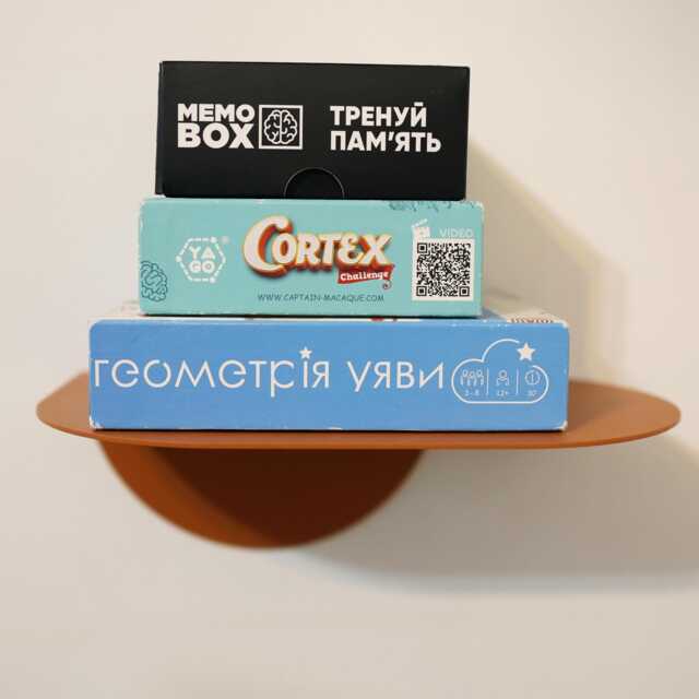 Unique Rounded Metal Kids Bookshelf, Textured Orange Nursery Shelf, Small Plant Wall Mounted Display Modern Floating Bookshelf - image 1