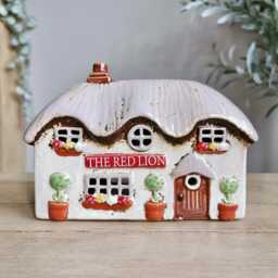 Ceramic House Tea Light Holder, The Red Lion Pub - thumbnail 2