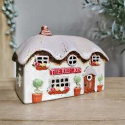 Ceramic House Tea Light Holder, The Red Lion Pub - thumbnail 3