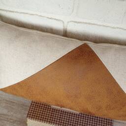 Zen Camel & Beige Linen Fabric Triangle Design Lumbar Pillow Cover-7Colors /Modern Scandinavian Homes-1Qty - thumbnail 3