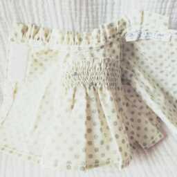 Melodies De Pois Enchanted Blouse With Silver Smocking For Dolls From 34 To 36 cm - thumbnail 4