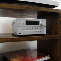 Solid Wood Record Player Stand Vinyl Storage Furniture Hifi Rack - thumbnail 2
