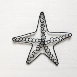 Decorative Starfish in Annealed Wire, Wall Decoration Or To Put Down, Aquatic Theme, Sea, Writing Gift - thumbnail 2