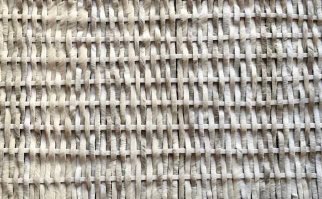 Woven Cowhide Rug - White + Light Gray Gurruchaga - image 1