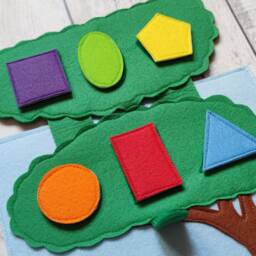 Felt Quiet Book Page Zebra Matching Game, Sensory Toy - thumbnail 4