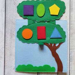 Felt Quiet Book Page Zebra Matching Game, Sensory Toy - thumbnail 3