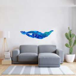 Swimmer Wall Decal - Swimming Stickers Scuba Diver Kid's Bedroom Art Thevinylcreations - thumbnail 2