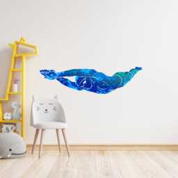 Swimmer Wall Decal - Swimming Stickers Scuba Diver Kid's Bedroom Art Thevinylcreations - thumbnail 3