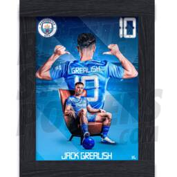 Manchester City Fc Jack Grealish 21/22 Man Poster - Officially Licensed Product A4 A3 - thumbnail 2