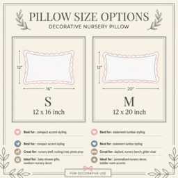 Custom Monogram Pillow Cover, Text Embroidered Nursery Decor Cushion, Baby Room Pillow, Preppy Home Gift - thumbnail 4
