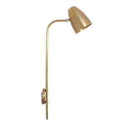 Brass Wall Sconce, Modern Minimalist Lighting, Mid-Century Style Lamp - thumbnail 3