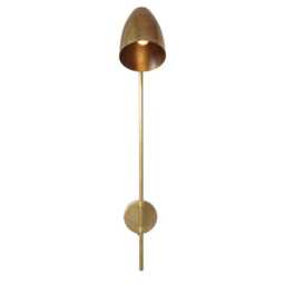 Brass Wall Sconce, Modern Minimalist Lighting, Mid-Century Style Lamp - thumbnail 1