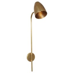 Brass Wall Sconce, Modern Minimalist Lighting, Mid-Century Style Lamp - thumbnail 2