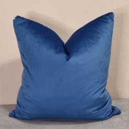 Romo Parada Pepino Indigo & Omega Velvet Cushion Cover 43x43 cm - thumbnail 3