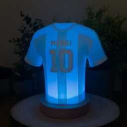Personalized Football Jersey Led Lamp Multicolour Night Light - thumbnail 3