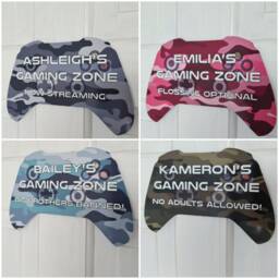 Gamer Sign, Personalised Games Room Man Cave Decor, Wall Art - thumbnail 1