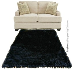 Plush Faux Fur Rug - Shaggy Sheepskin Throw Rug, Usa Made - thumbnail 2
