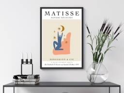 Wall Print Henri Matisse Art Modern Exhibition Abstract - Berggruen & Cie Poster A5 A4 A3 Framed - thumbnail 1