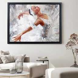 Ballerina Canvas Print Gracious Ballet Dancer Wall Art - thumbnail 3