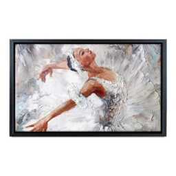 Ballerina Canvas Print Gracious Ballet Dancer Wall Art - thumbnail 4