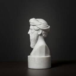 Carved Marble Bust Of Pythagoras Samos Statue Greek Marble - thumbnail 4