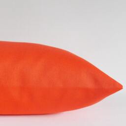 Solid Orange Lumbar Pillow Cover Decorative Throw - thumbnail 4