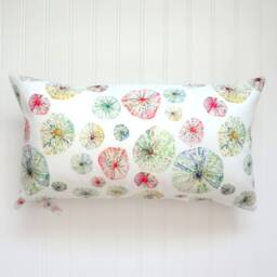 Watercolor Sea Urchins Pillow Cover, Abstract Urchins, Coastal Decor, Beach 18x18, 20x20, 22x22, 24x24, 14x20, 12x21, 12x26 - thumbnail 2