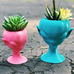 Alien Planter Meow3D X Abovethespell Collaboration, Desk Decor - thumbnail 2