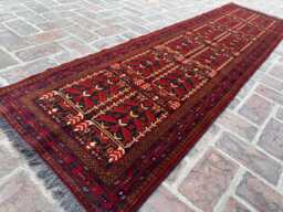 2x9 Afghan Tribal Wool Runner - Authentic Hand-Knotted Corridor Carpet Traditional Oriental Rug For Hallway, Home Decor Perfect Gift - thumbnail 1
