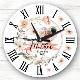 Wonderful Mother Photo Frame Mum Mother's Day Birthday Gift Personalised Clock - thumbnail 1