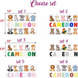 Personalized Name Puzzle Wooden Animal Montessori Toy - thumbnail 3