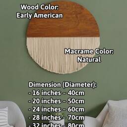Macrame Fiber Wall Hanging, Modern Boho, Yarn Hanging Farmhouse Home Decor, Oversized Art, Handmade Tapestry V27 - thumbnail 3