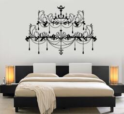 Wall Vinyl Decal Chandelier Amazing Bedroom Decor For Your Place Mural Art 1495Dz - thumbnail 1