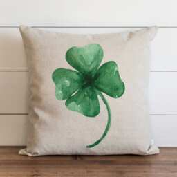 Shamrock Pillow Covers // Spring Decor Throw Cover Accent Cushion 20 X - thumbnail 1