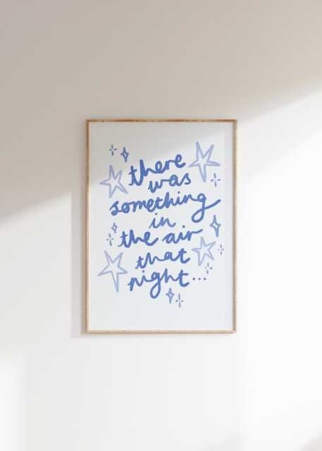 The Stars Were Bright, Fernando Abba Lyrics Wall Print - Greece Poster Euro Summer Art Mamma Mia Lover Music - image 1