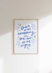 The Stars Were Bright, Fernando Abba Lyrics Wall Print - Greece Poster Euro Summer Art Mamma Mia Lover Music - thumbnail 1