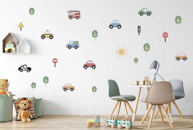 Car & Truck Wall Decals Kids Room Decor - image 1