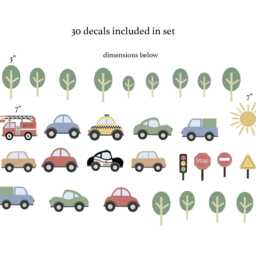 Car & Truck Wall Decals Kids Room Decor - thumbnail 2