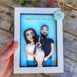 Custom Portrait Personalized Pet Gifts Home Jack Russell Sculpture For Him - thumbnail 3