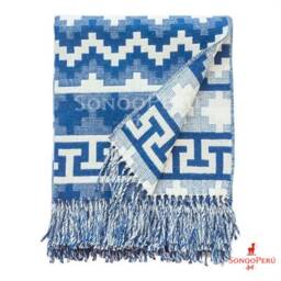 Peruvian Alpaca Wool Blanket Soft Warm Throw, 56x72 - thumbnail 3