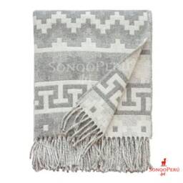Peruvian Alpaca Wool Blanket Soft Warm Throw, 56x72
