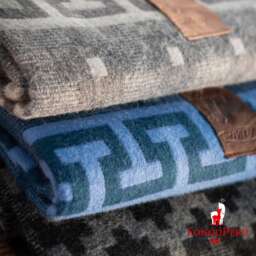 Peruvian Alpaca Wool Blanket Soft Warm Throw, 56x72 - thumbnail 2