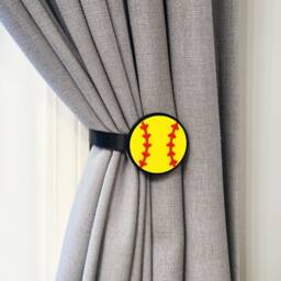 Replaceable Softball Curtain Holdbacks/Tiebacks 3D Printed Plastic - Set Of Left & Right - thumbnail 2