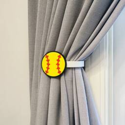 Replaceable Softball Curtain Holdbacks/Tiebacks 3D Printed Plastic - Set Of Left & Right