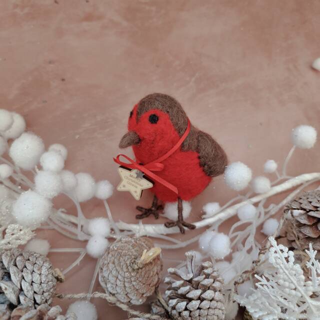 Personalised Christmas Robin Tree Decoration - Robins Appear When Loved Ones Are Near - image 1